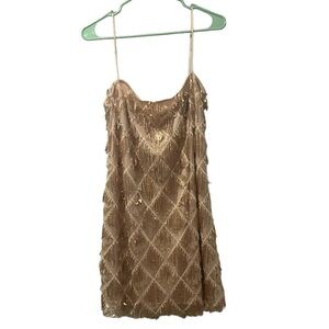 Mini Dress in champagne